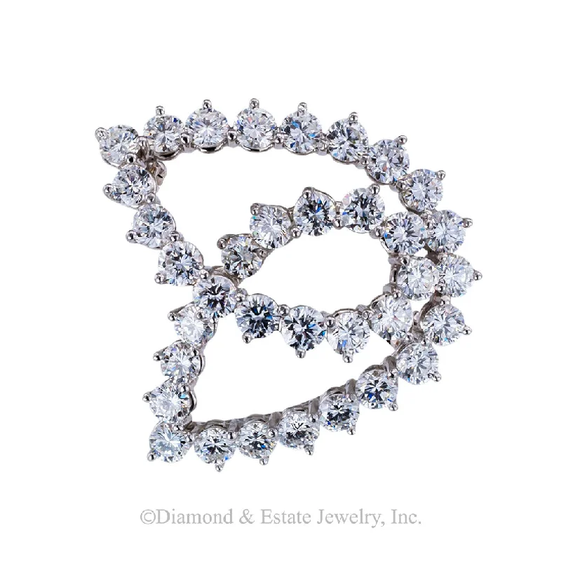 High shine brooch-Tiffany & Co Diamond Platinum Brooch