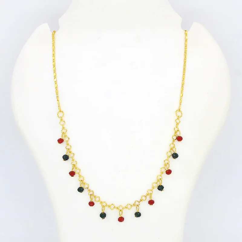 Worn style necklaces-Mahavir Gold Plated Necklace