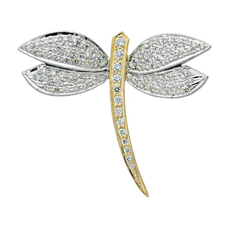 Oval charm brooch-Brooch-Diamond