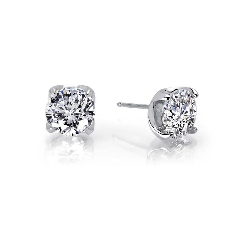 Lunar glow earrings-Lafonn Simulated Diamond 3.50ct Stud Earrings E0104CLP