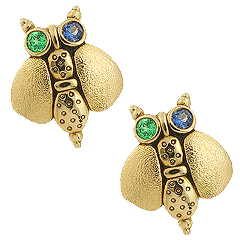 Topaz stud earrings-Alex Sepkus Entomology Earrings - E-106