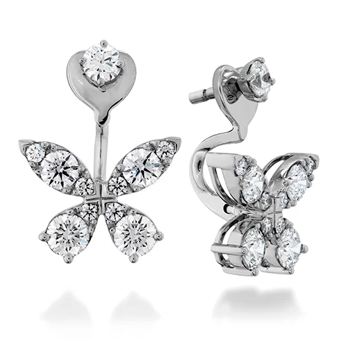 Wide tier earrings-Hearts On Fire Aerial Diamond Earrings