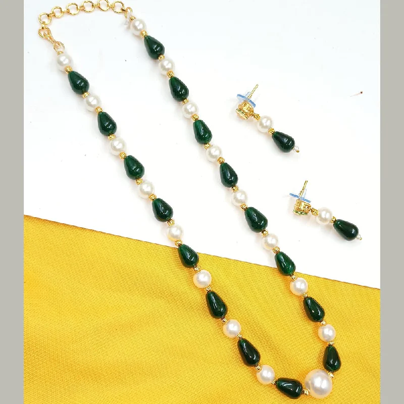 Thai style necklaces-Padmawati Bangles Pearl And Beads Necklace Set