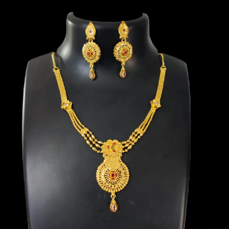 Silk cord necklaces-Pari Art Jewellery Forming Necklace Set