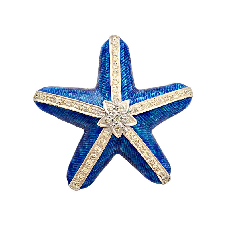 Rough texture brooch-Brooch-Diamond (Enamel)