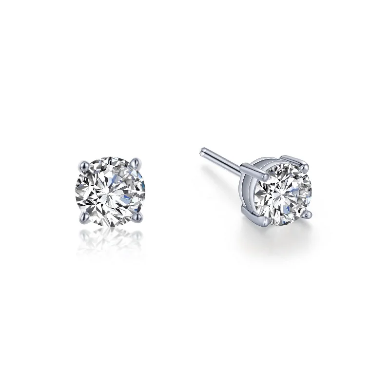 Wave motif earrings-Lafonn Simulated Diamond 1.50cttw Stud Earrings E0108CLP