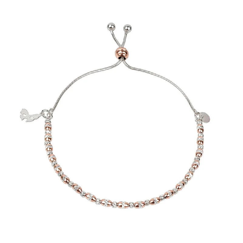 Heavy stone bangles-Rose Gold Chic Bracelet