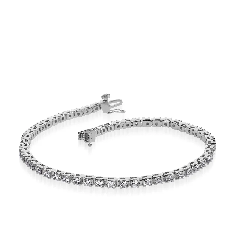 Dove feather bangles-Lab Grown Diamond Tennis Bracelet 1.00-5.00 Total Carat Weight