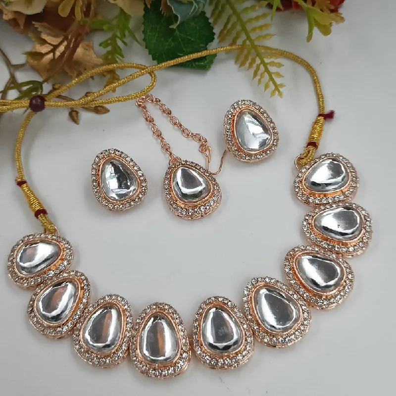 Mist bead necklaces-Manisha Jewellery Kundan Necklace Set