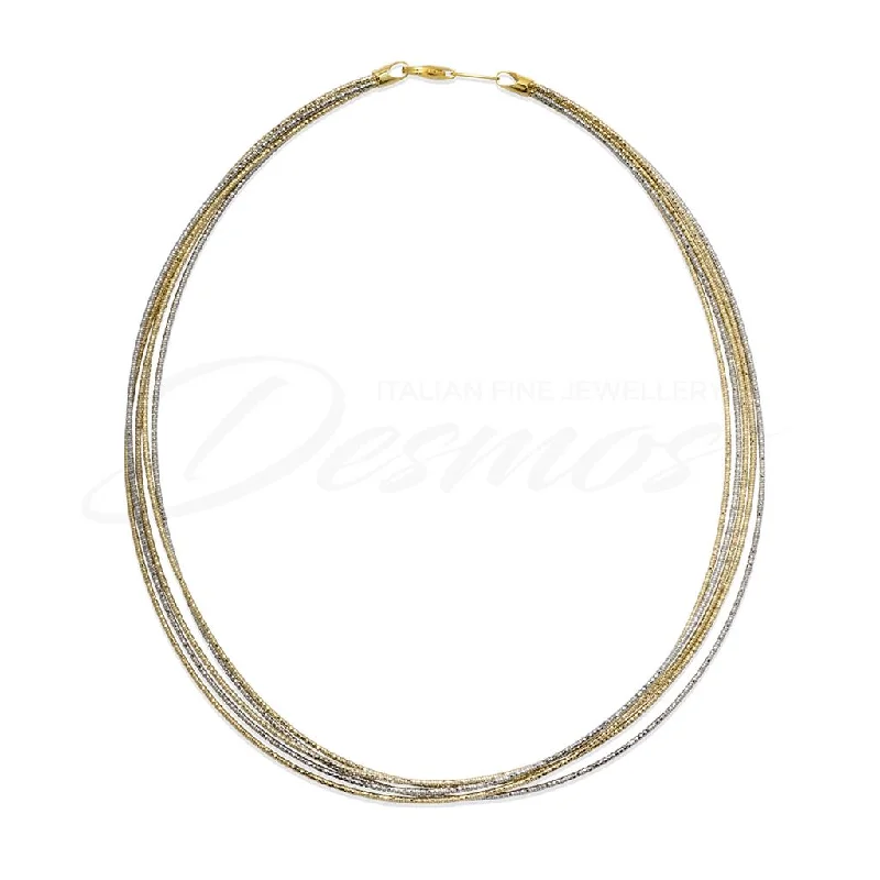 Etched design bangles-Desmos Multi Strand Necklace