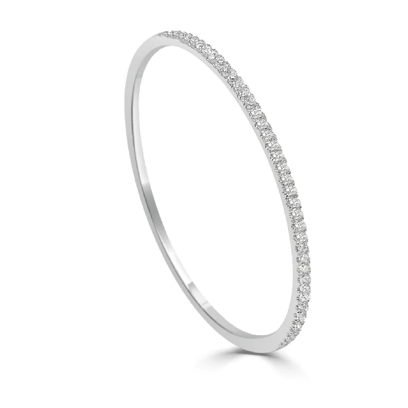 Curved charm bangles-14k Gold & Diamond Bangle