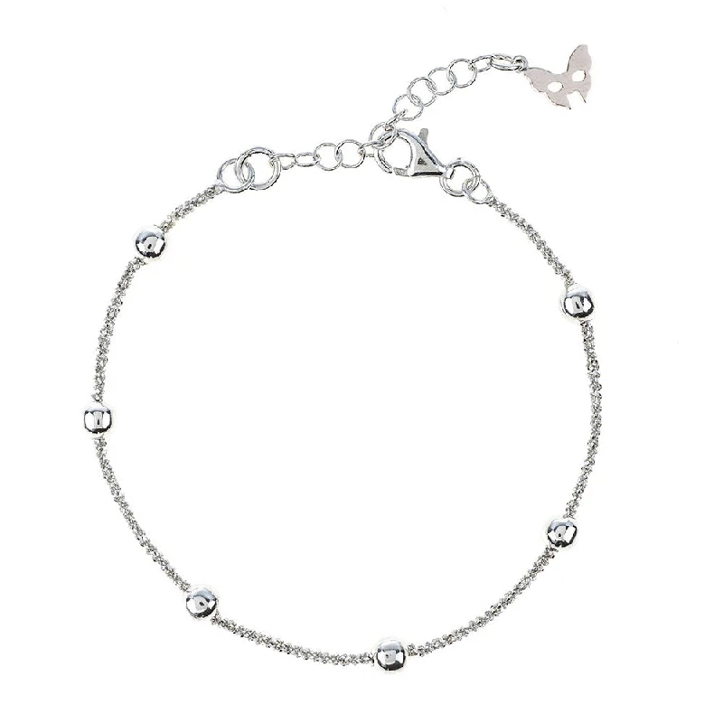 Tiny star bangles-Silver Rio Bracelet